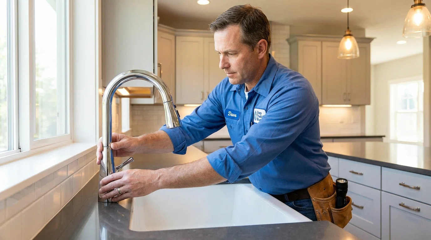 Kitchen faucet installation by Johns Plumbing LLC in Anton